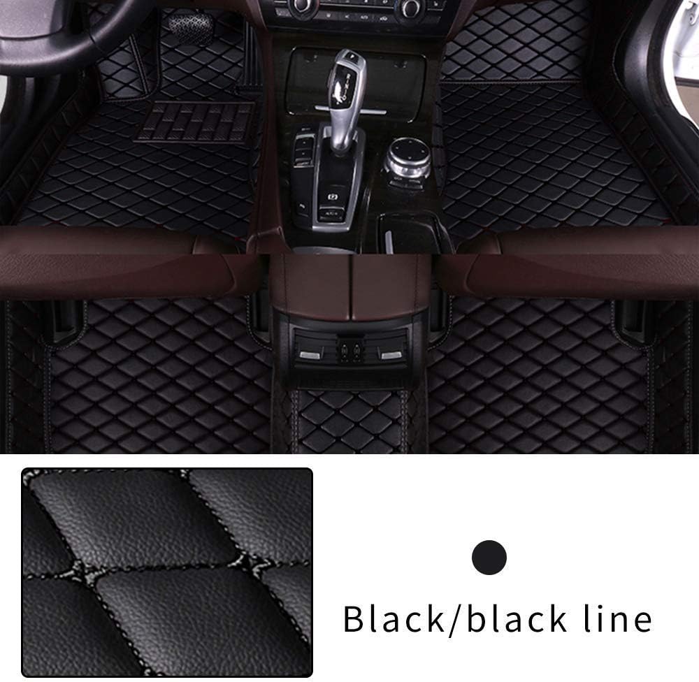 Black Beige Heavy Duty XPE Leather Car Floor Mat I855