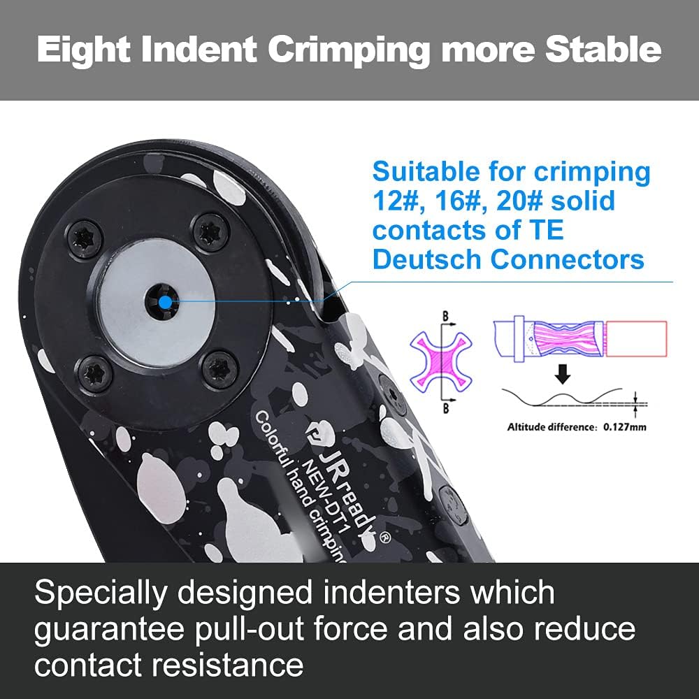 DT1 Crimping Tool KIT for Deutsch series connector solid contacts 12 to 22 awg K155578