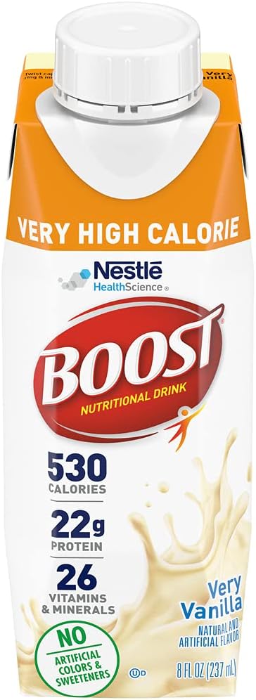 Very Vanilla High Calorie Nutritional Drink, 8 Fl Oz (Pack of 24) X700788