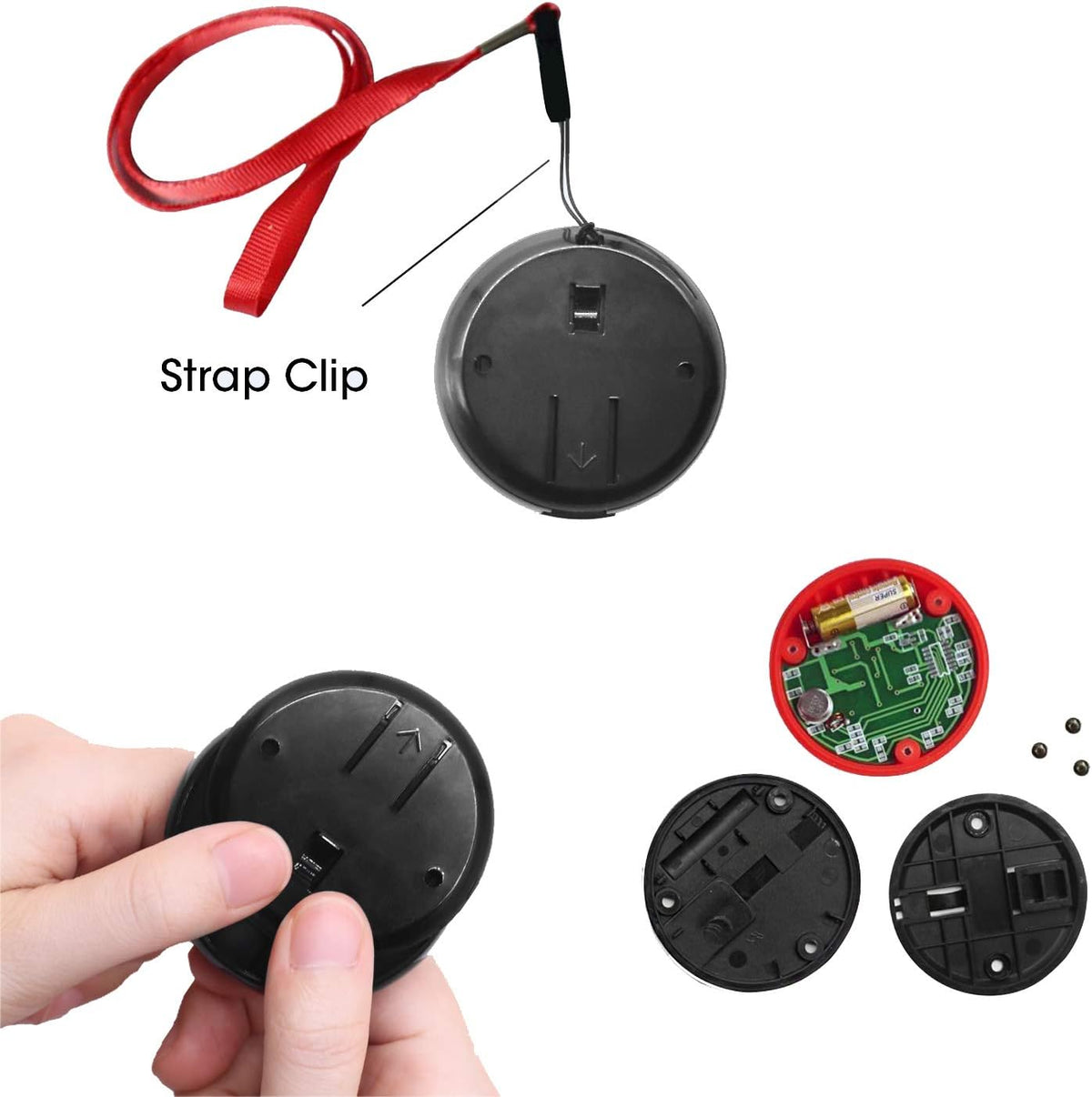 Wireless Calling System with 10 PCS Waterproof Call Buttons and 1 PC Display Receiver W52158