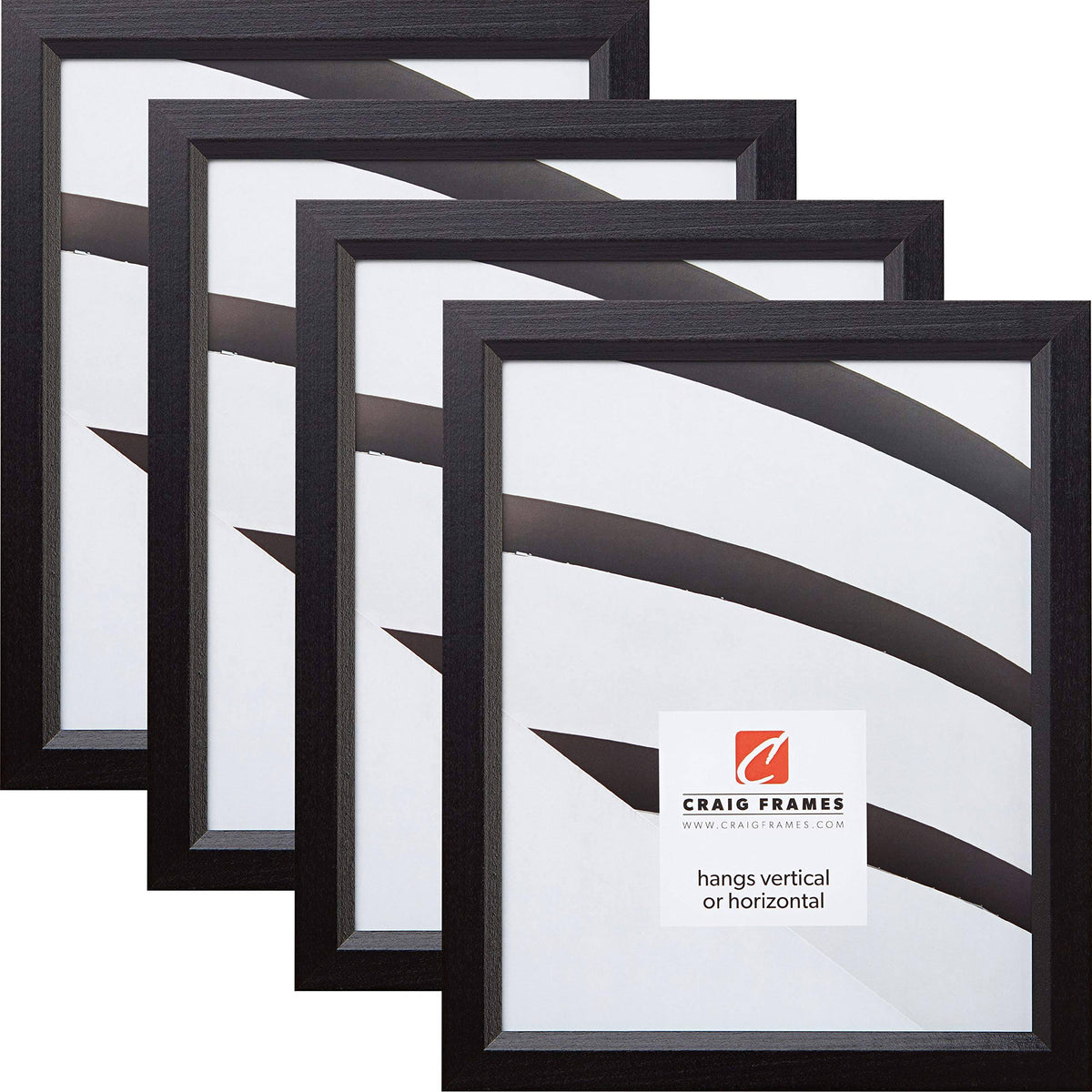 18 x 24 inch Black Picture Frame Set of 4 O7036