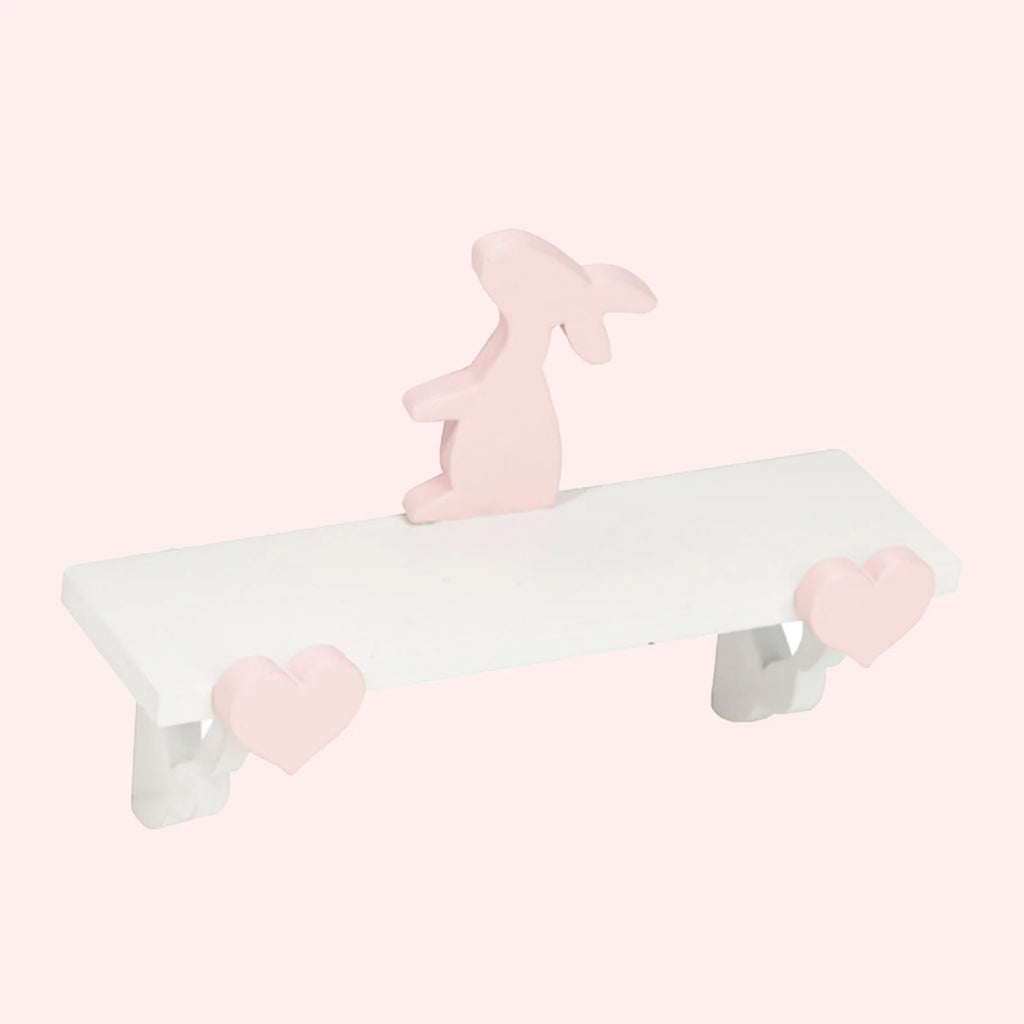 Mini Rabbit Rack Birch Dollhouse Shelf M361