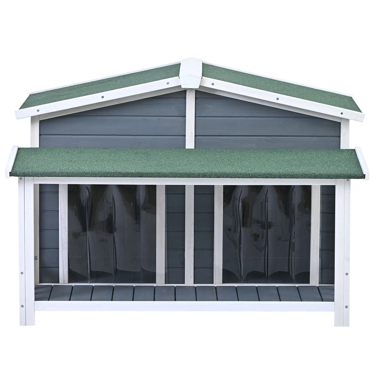 47" Large Wooden Dog House Outdoor Z631458