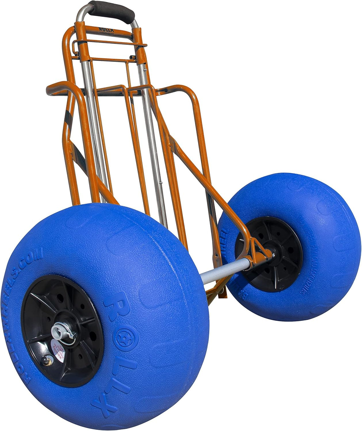 Orange Folding Beach Cart with Balloon Wheels A96172