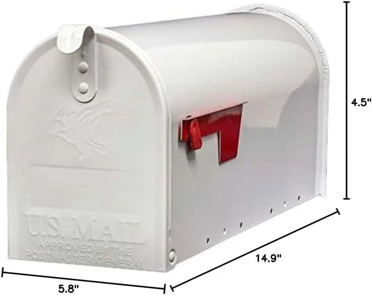 White Locking Mailbox C633