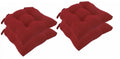 Micro Fiber Chair Pads with Tie Backs, Set of 4 U465471