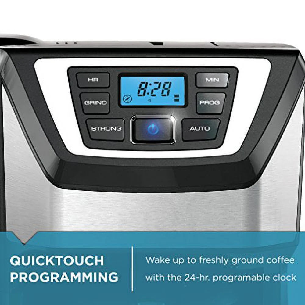 12-Cup Programmable Coffeemaker with Built-In Grinder I56889