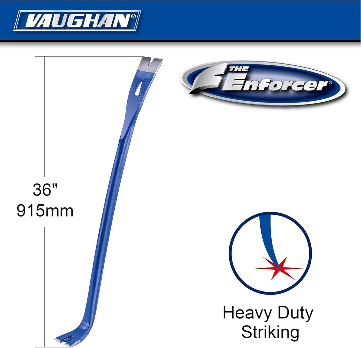 Blue Pack of 2 Pry Bar Hand Tools X100