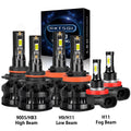 9005 High Beam H11 Low Beam H11 Fog Light Bulbs 6pcs K360