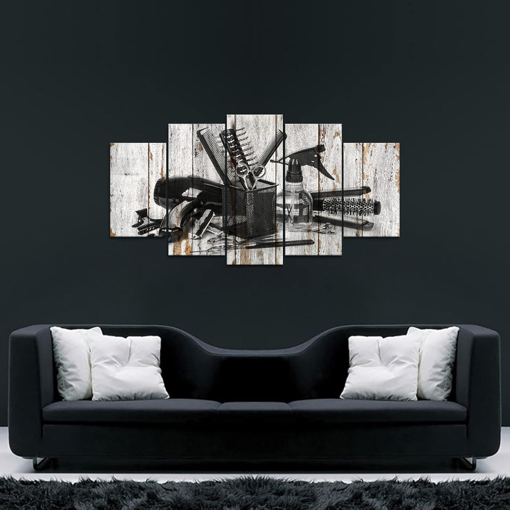 Framed Canvas Art 5 Pieces B362