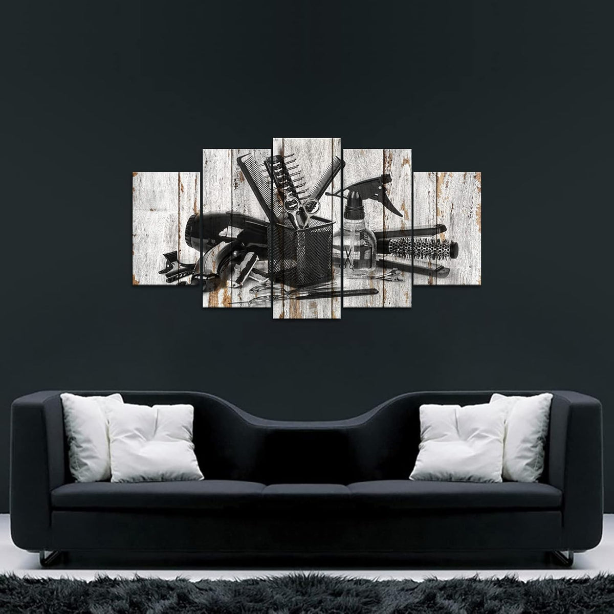 Framed Canvas Art 5 Pieces B362