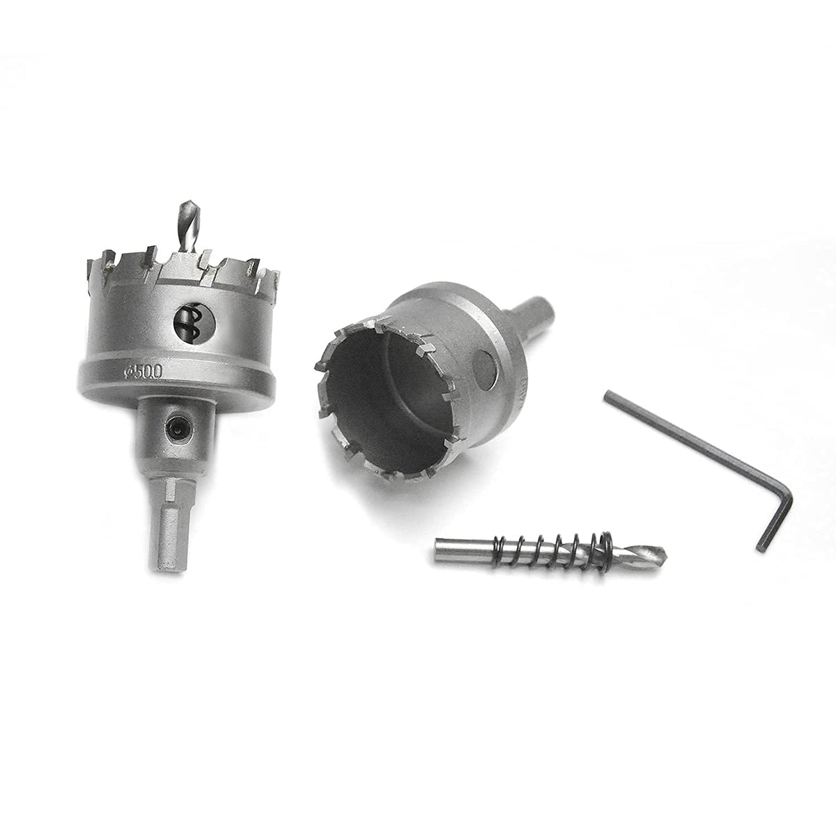 9PCS Carbide Hole Saw Kit 5/8 to 2-1/8 Inch Tungsten Carbide Tipped Hole Cutter Set C255
