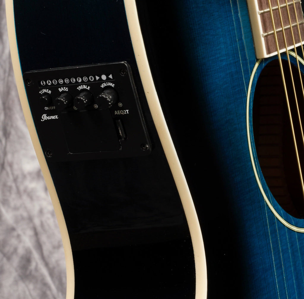 Transparent Blue Sunburst Acoustic Electric Guitar B436558