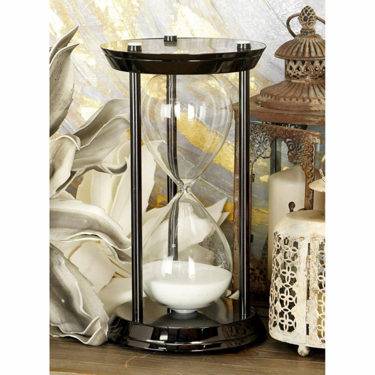 Metallic Black Sand Timer J302875