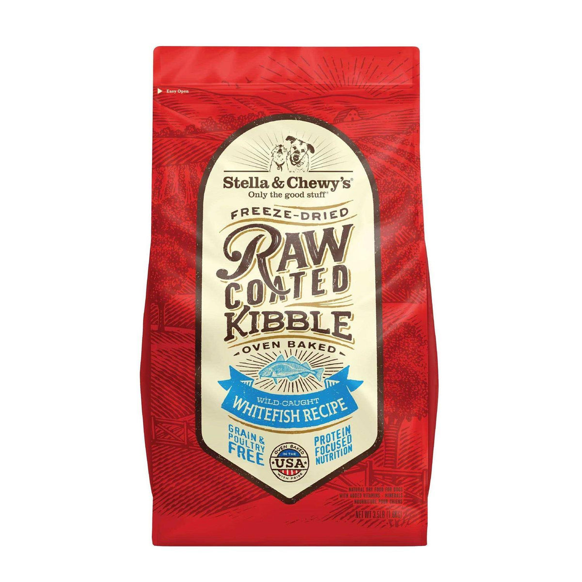 Raw Coated Dog Kibble Whitefish O802