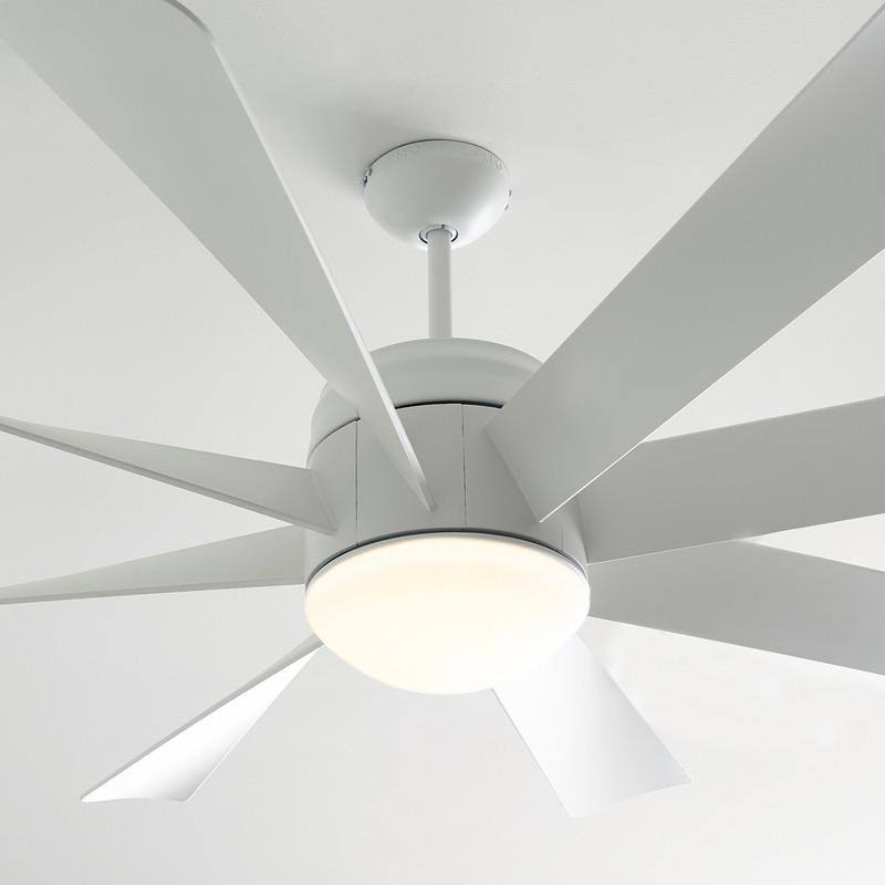 56x22 LED Ceiling Fan Brushed Steel J3561
