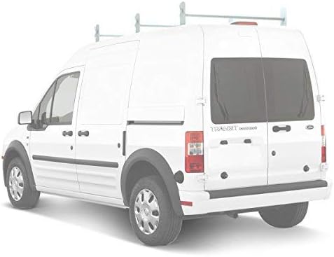 Matte White Steel 3 Bar Van Roof Ladder Rack System U234