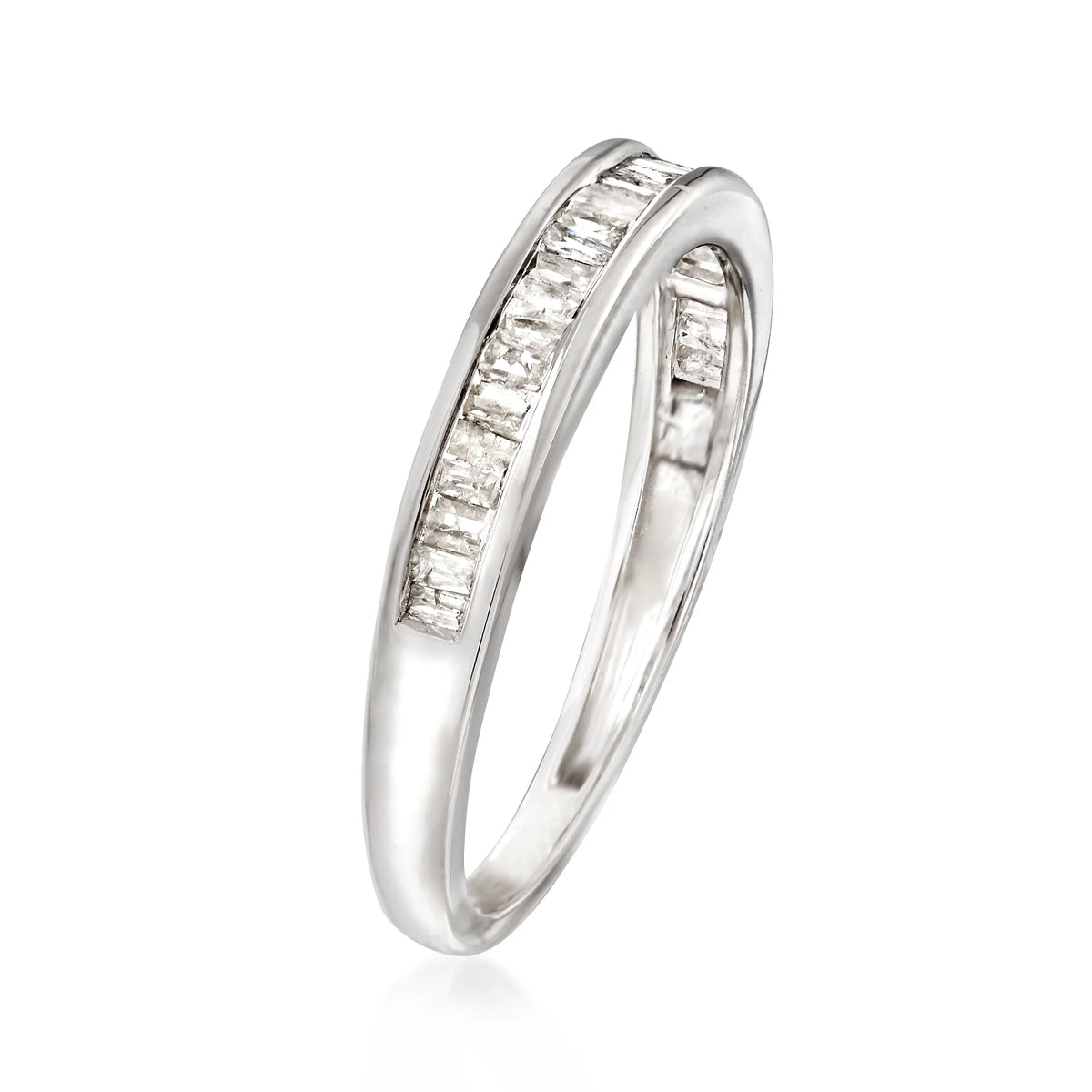Baguette Diamond Ring in Sterling Silver P5073