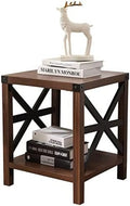 Rustic Wood End Table I64717