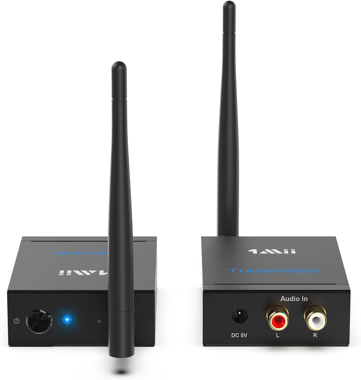2.4GHz Wireless Audio Transmitter Receiver RCA 320ft Pack of 2 L69874