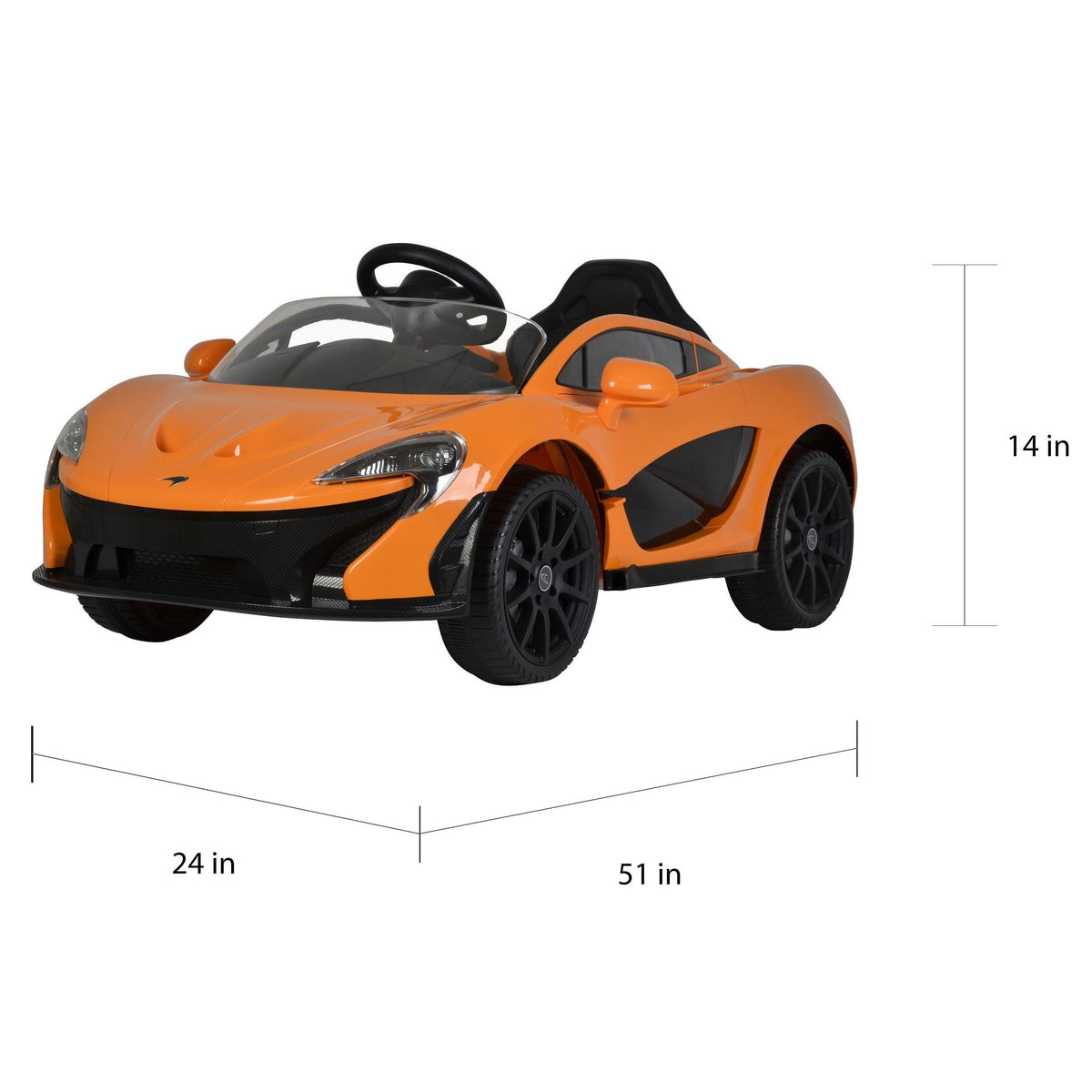 Orange McLaren P1 12V Ride On Car F470