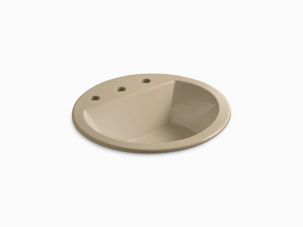 Drop-In Round Bathroom Sink with Overflow N50519