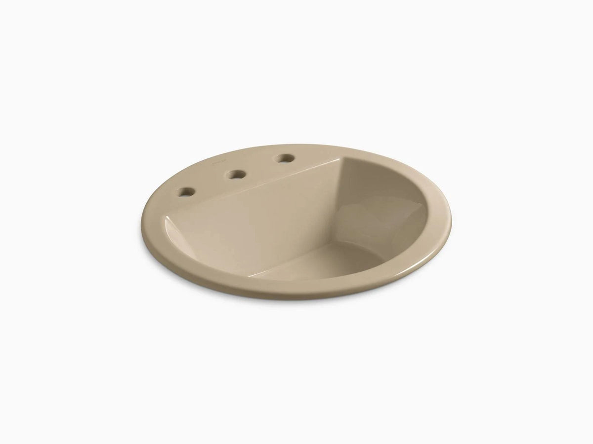 Drop-In Round Bathroom Sink with Overflow N50519