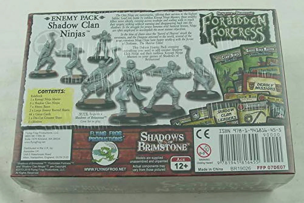 Shadow of Brimstone Clan Ninja Deluxe Enemy Pack Board Game W279191