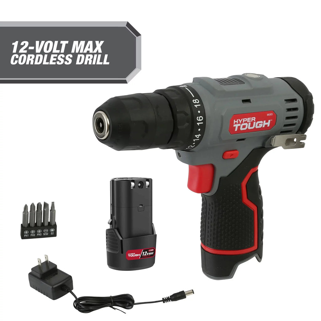 12-Volt Cordless Drill with 4 Ah Battery J509