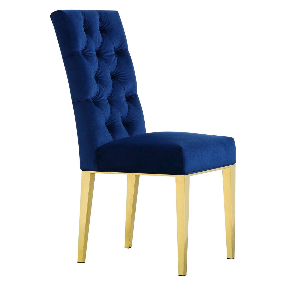Black Velvet Dining Chair Set of 2 B7678