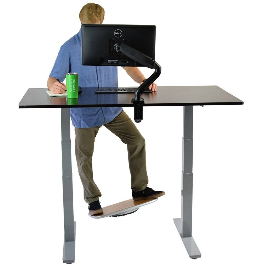 Black Bamboo Electric Adjustable Height Standing Desk M1965