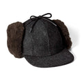 Charcoal Dark Brown Double Mackinaw Cap Q444