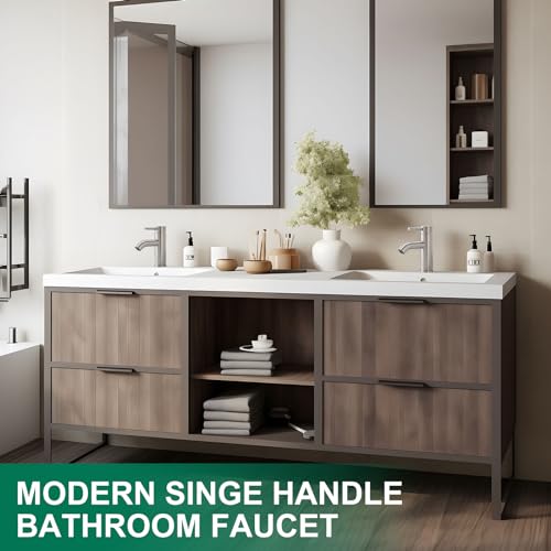 Chrome Single Handle One Hole Vessel Sink Faucet W41343