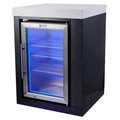 Black Stainless Steel Single Fridge Module Y4215