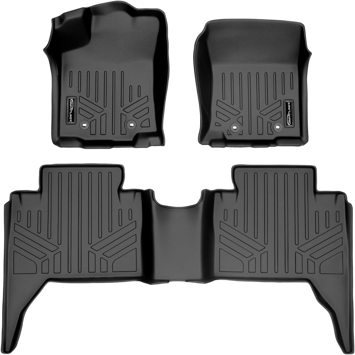 Custom Fit Floor Mats 2 Row Liner Set Black R8954