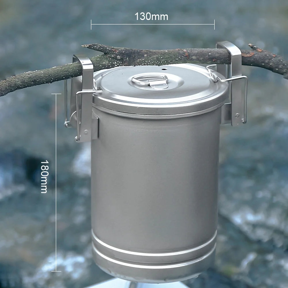 Stainless Steel Pot Portable Camping Cookware A88853