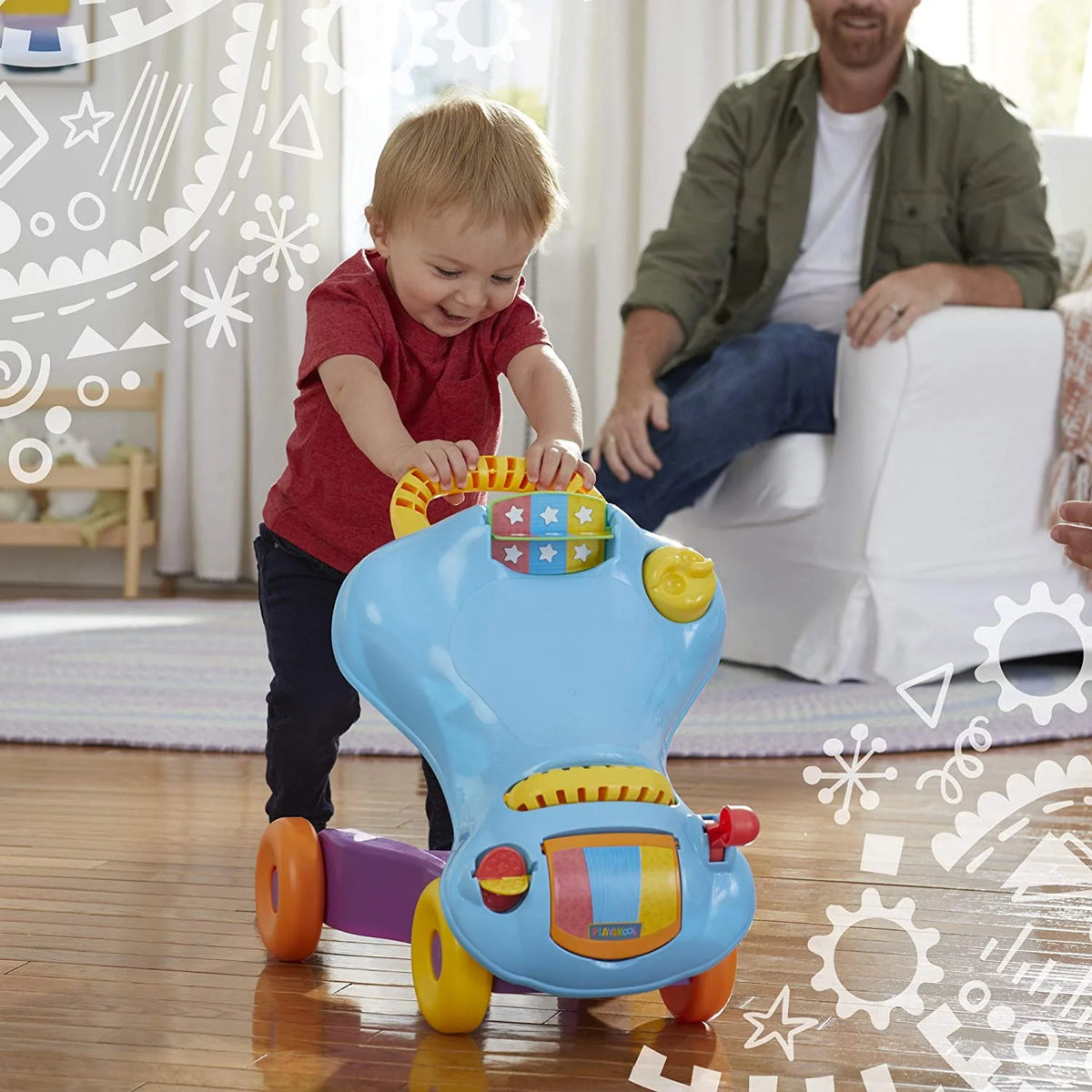 2-in-1 Ride-On Walker Toy X7204