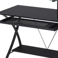 Black Glass Computer Desk M118