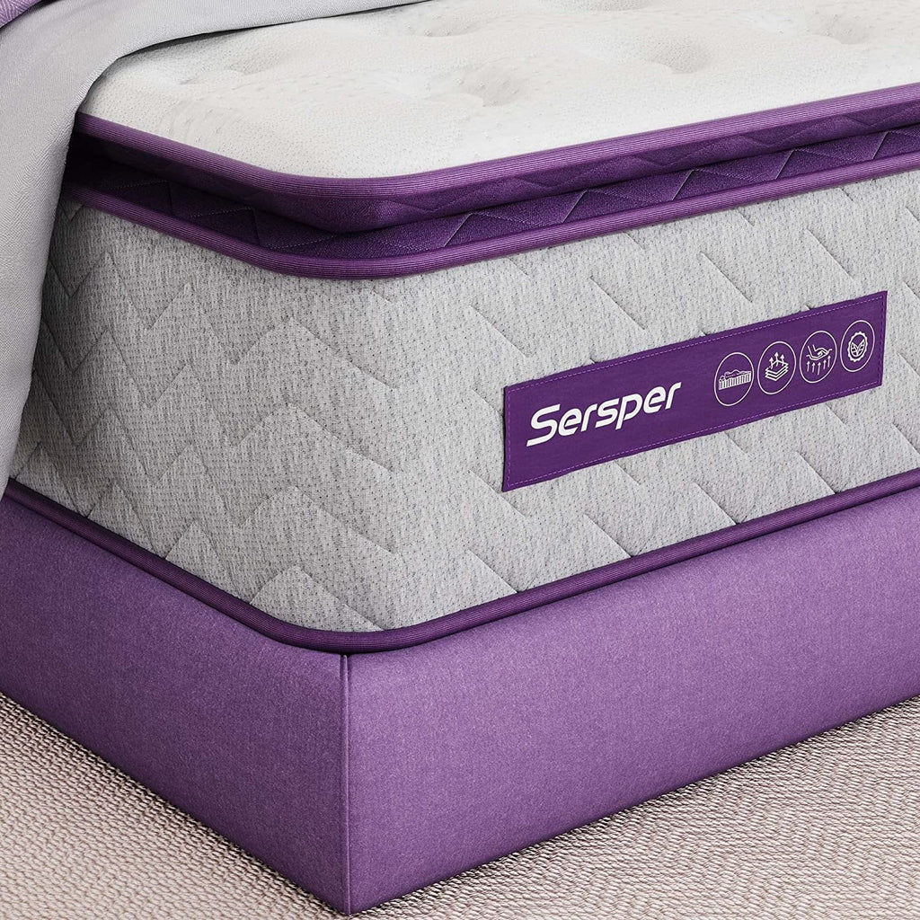 Full Size 10 inch Pocket Pillow Top Memory Foam Mattress K69093