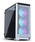 White Steel Tempered Glass ATX Mid Tower Computer Case R437