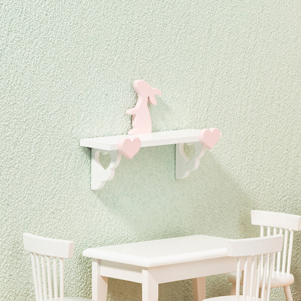 Mini Rabbit Rack Birch Dollhouse Shelf M361
