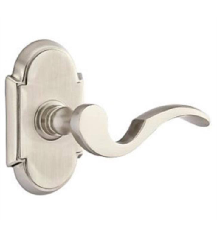 Passage Clear Knob with Satin Nickel Rose I194127