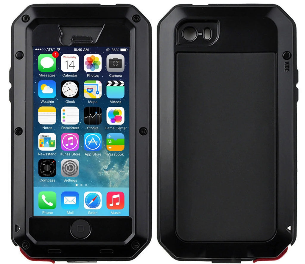 Black Aluminum Metal iPhone 8 Case P528404