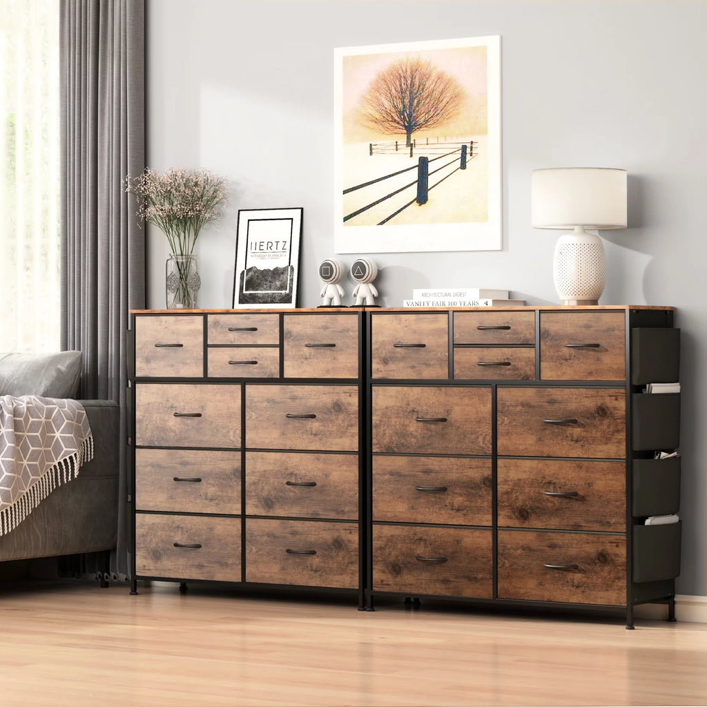Brown 10 Drawer Dresser A855
