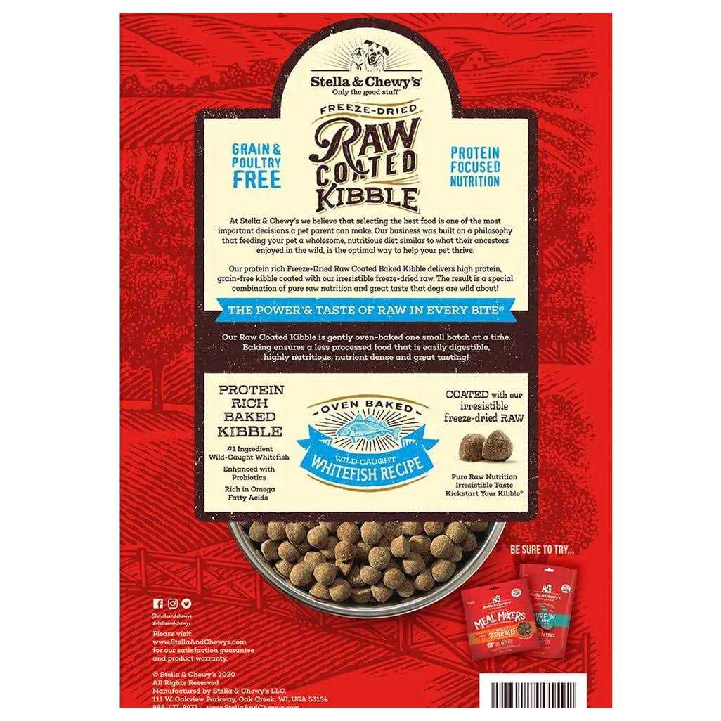 Raw Coated Dog Kibble Whitefish O802