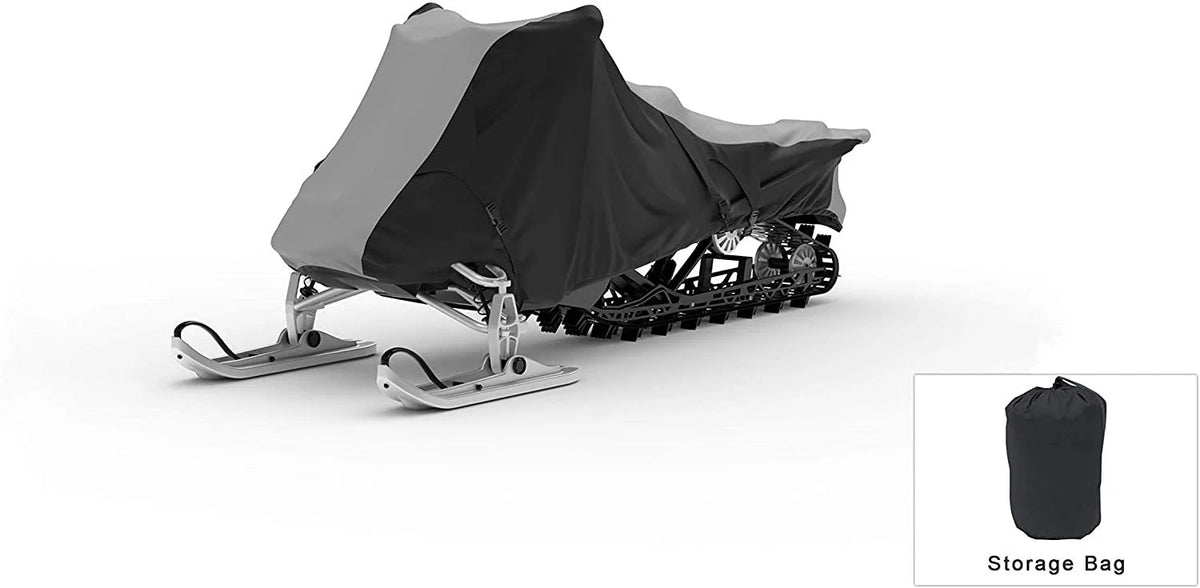 Snowmobile Cover with Built-in Securing Straps and Storage Bag U117121