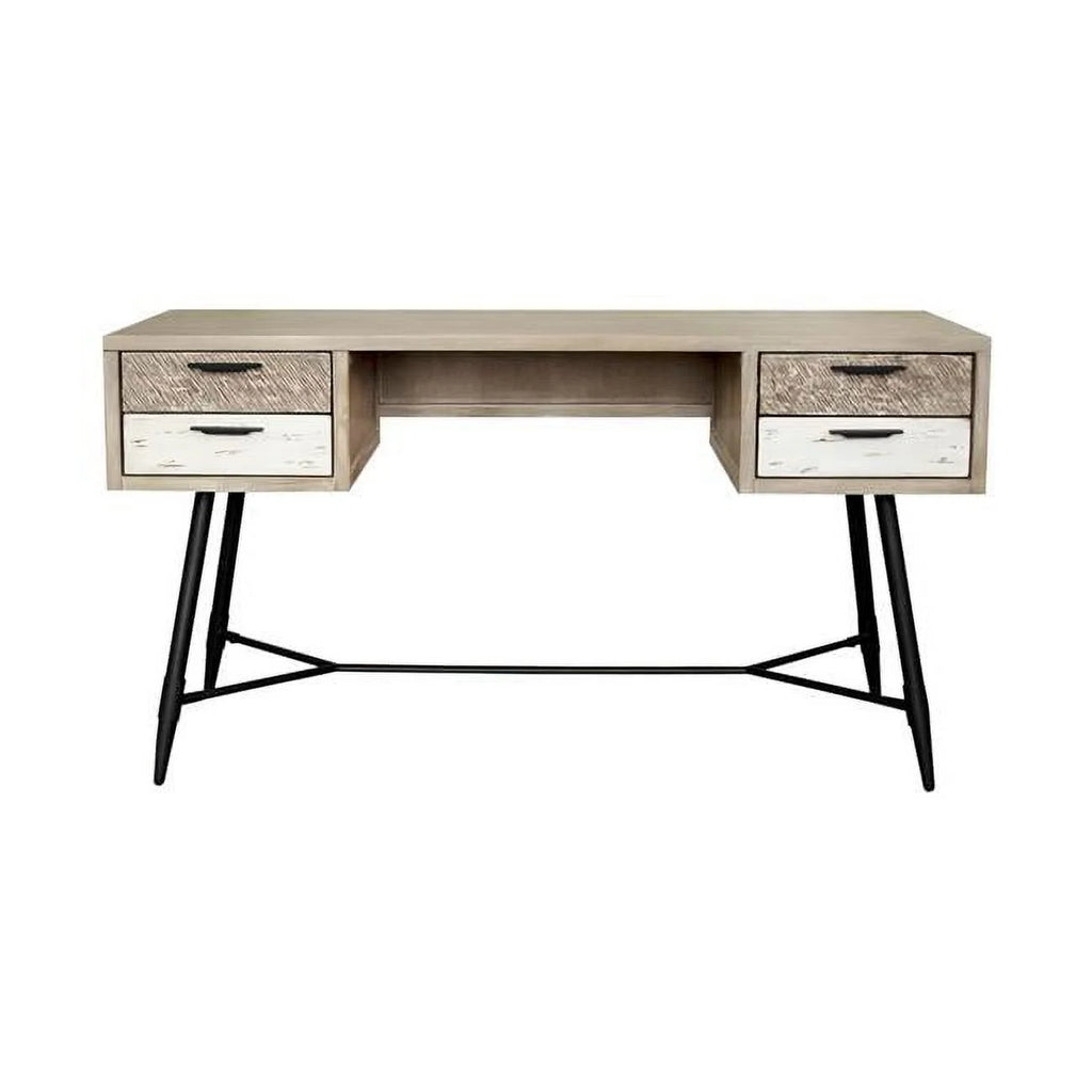 4-Drawer Modern Wood Desk H845