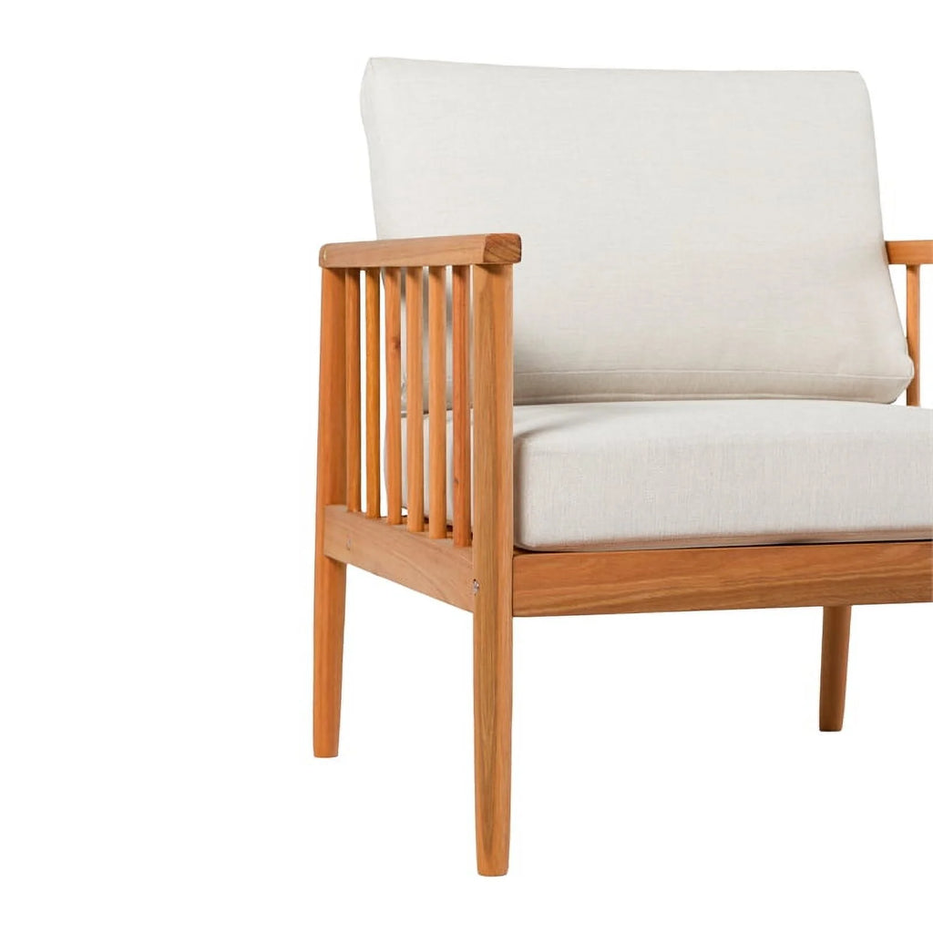 Solid Wood Spindle Lounge Chair H555