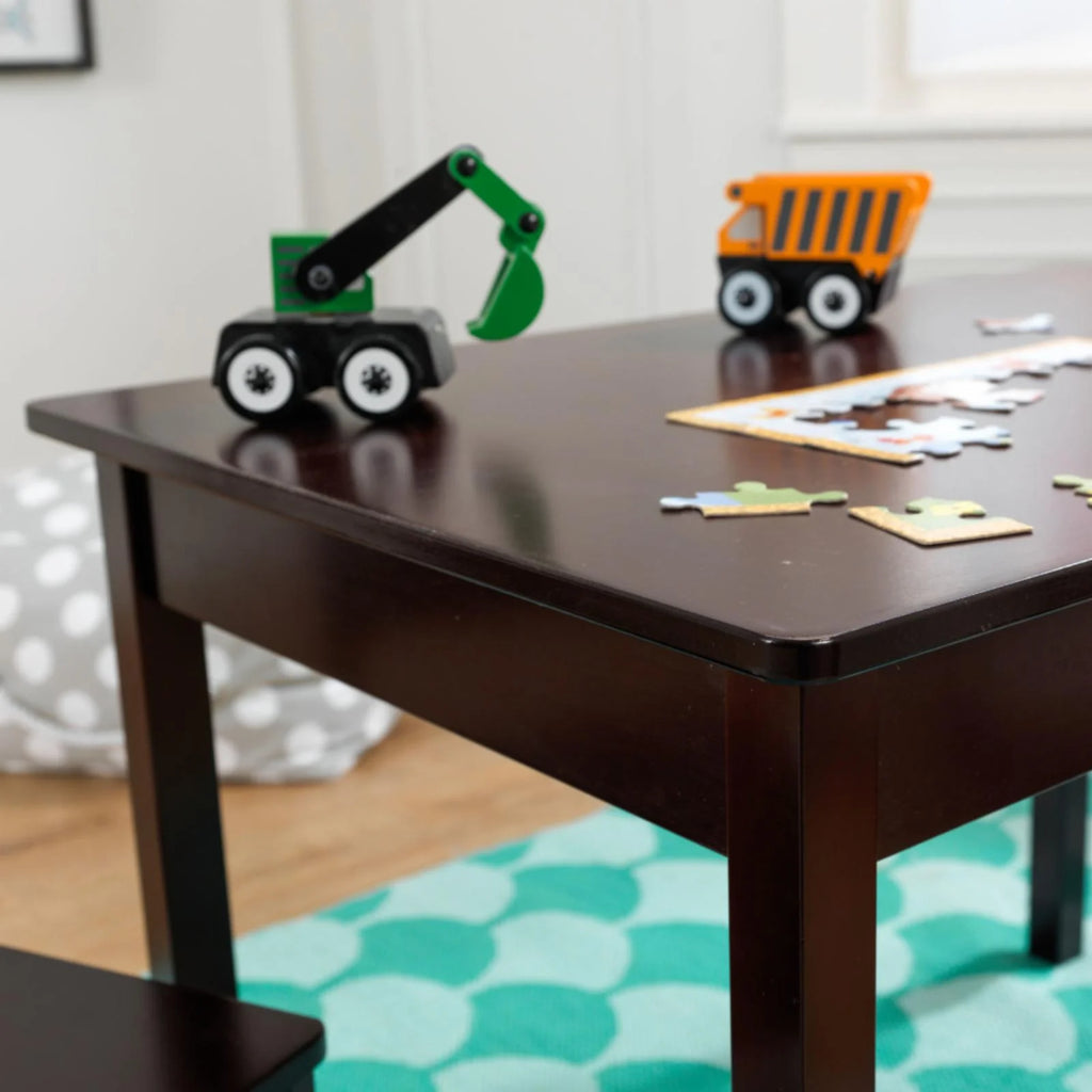 Wooden Rectangular Table & 2 Chair Set X94987