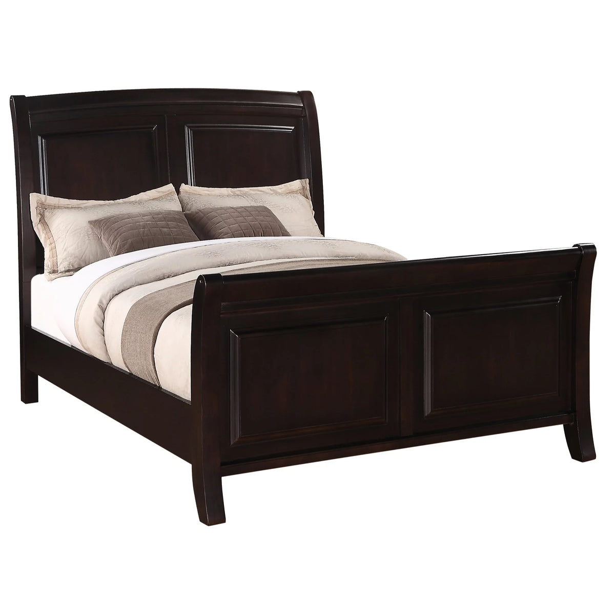 Cappuccino Queen Size Panel Beds G378589